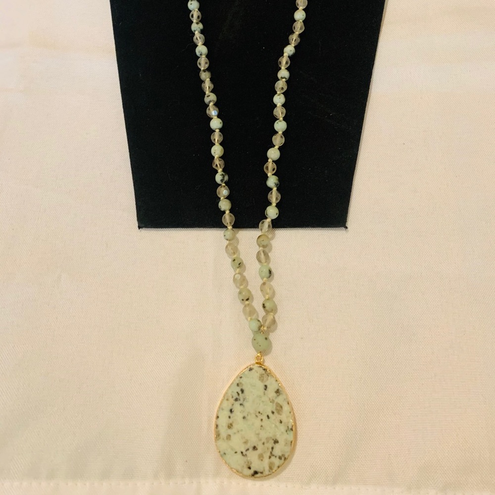 Mahina New Gemstone Pendant 34” Necklace